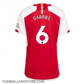 Arsenal Gabriel Magalhaes #6 Replik Heimtrikot Damen 2023-24 Kurzarm